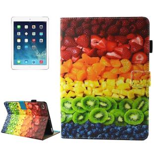 For iPad 9.7 (2018) & iPad 9.7 inch 2017 / iPad Air / iPad Air 2 Universal Fruit Assorted Patterns Horizontal Flip Leather Protective Case with Holder & Card Slots