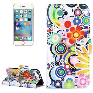 For  iPhone 8 & 7  Fireworks Pattern Leather Case with Holder & Card Slots & Wallet 