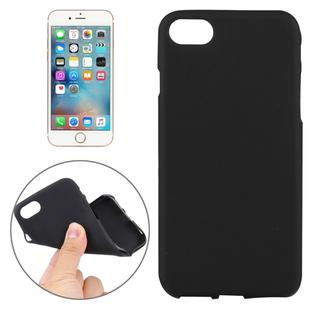 For  iPhone 8 & 7  Solid Color TPU Protective Back Cover Case(Black)
