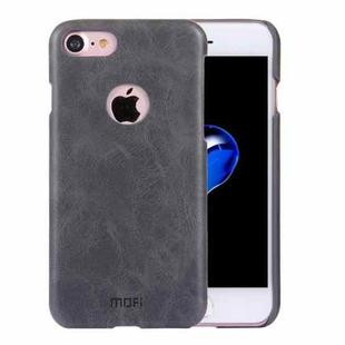 MOFI for  iPhone 7 Crazy Horse Texture Leather Surface PC Protective Case Back Cover(Black)