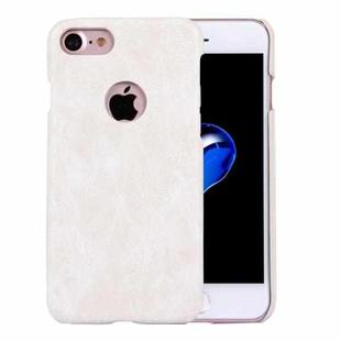 MOFI for  iPhone 7  Crazy Horse Texture Leather Surface PC Protective Case Back Cover(White)