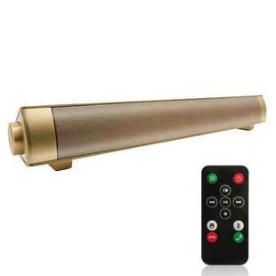 Soundbar LP-08 CE0152 USB MP3 Player 2.1CH Bluetooth Wireless Sound Bar Speaker with Remote Control(Gold)