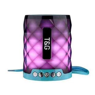 T&G TG155 Bluetooth 4.2 Mini Portable Wireless Bluetooth Speaker with Colorful Lights(Green)