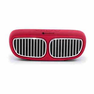 NewRixing NR-2020 Car Model Concept Design Bluetooth Speaker with Hands-free Call Function, Support TF Card & USB & FM & AUX(Red)