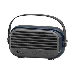 New Rixing NR-3000 Stylish Household Bluetooth Speaker with Hands-free Call Function, Support TF Card & USB & FM & AUX(Dark Blue)