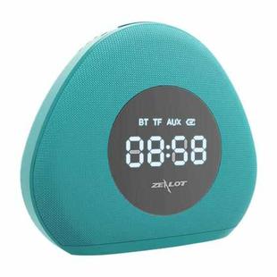 ZEALOT S23 Multifunctional Clock Wireless Bluetooth Speaker, Built-in Microphone, Support Bluetooth Call & Two Alarms & AUX & TF Card & Dimmable LED Light (Green)