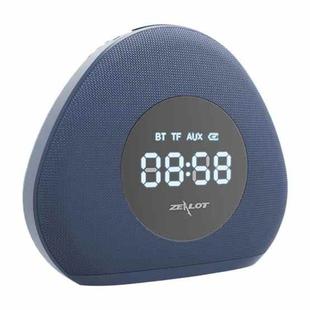 ZEALOT S23 Multifunctional Clock Wireless Bluetooth Speaker, Built-in Microphone, Support Bluetooth Call & Two Alarms & AUX & TF Card & Dimmable LED Light (Blue)