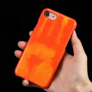 For iPhone 8 & 7 Heat Sensitive Phone Case Silicone  Protective Case Back Cover(Yellow)
