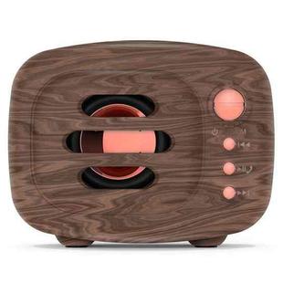 B11 Bluetooth 5.0 Retro Style Wireless Bluetooth Speaker, Supports Hands-free Calling & 32GB TF Card & 3.5mm Audio Jack (Wood)