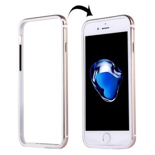 For  iPhone 8 & 7  TPU + Aluminum Alloy Bumper Frame(Gold)