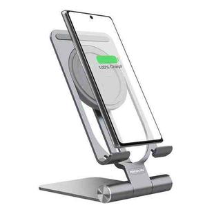 NILLKIN 2 in 1 15W PoweHold Mini Vertical Foldable Detachable Wireless Charger Mobile Phone Holder (Dark Gray)