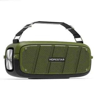 HOPESTAR A20 TWS Portable Outdoor Waterproof Subwoofer Bluetooth Speaker, Support Power Bank & Hands-free Call & U Disk & TF Card & 3.5mm AUX(Green)