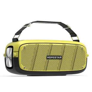 HOPESTAR A20 TWS Portable Outdoor Waterproof Subwoofer Bluetooth Speaker, Support Power Bank & Hands-free Call & U Disk & TF Card & 3.5mm AUX(Yellow)