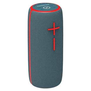 HOPESTAR P21 TWS Portable Outdoor Waterproof Woven Textured Bluetooth Speaker, Support Hands-free Call & U Disk & TF Card & 3.5mm AUX & FM (Blue)