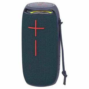 HOPESTAR P29 TWS Portable Outdoor Waterproof Round Square Head Bluetooth Speaker, Support Hands-free Call & U Disk & TF Card & 3.5mm AUX & FM(Green)