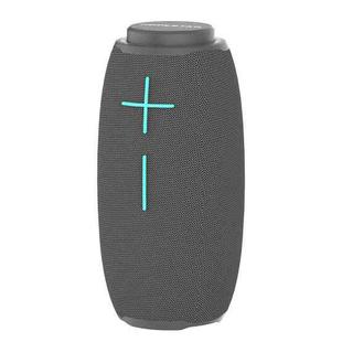 HOPESTAR P31 TWS Portable Outdoor Waterproof Lens-style Head Bluetooth Speaker with LED Color Light, Support Hands-free Call & U Disk & TF Card & 3.5mm AUX & FM (Grey)