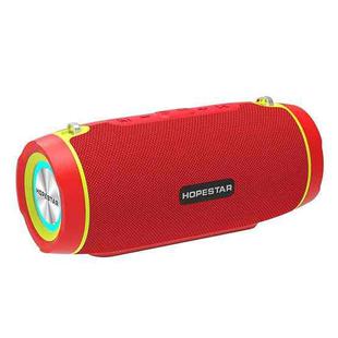 HOPESTAR H45 PARTY Portable Outdoor Waterproof Bluetooth Speaker, Support Hands-free Call & U Disk & TF Card & 3.5mm AUX & FM (Red)