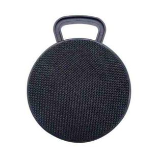 A01L Cloth Texture Round Portable Mini Bluetooth Speaker, Support Hands-free Call & TF Card(Black)