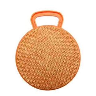 A01L Cloth Texture Round Portable Mini Bluetooth Speaker, Support Hands-free Call & TF Card(Orange)