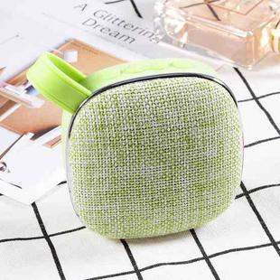 X25new Cloth Texture Square Portable Mini Bluetooth Speaker, Support Hands-free Call & TF Card & AUX(Green)