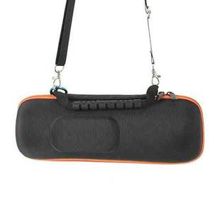 EVA Outdoor Bluetooth Speaker Storage Box with Shoulder Strap & Carabiner For JBL Charge 5(Orange)