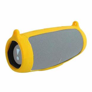 Speaker Portable Silicone Protective Cover with Shoulder Strap & Carabiner For JBL Charge 5(Yellow)