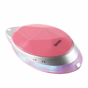 SHABA VS-12 Bluetooth 4.0 Wearable Style Small Magic Diamond Pendant Portable Lighting Wireless Bluetooth Speaker (Pink)