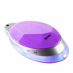 SHABA VS-12 Bluetooth 4.0 Wearable Style Small Magic Diamond Pendant Portable Lighting Wireless Bluetooth Speaker (Purple)