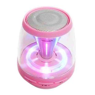 SHABA VS-18 Bluetooth 4.2 Multi-function Portable Small Magic Lamp Colorful Wireless Bluetooth Speaker (Pink)