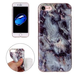 For  iPhone 8 & 7  Brown Marbling Pattern Soft TPU Protective Back Cover Case