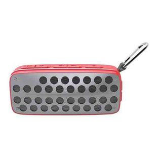 NewRixing NR-4011 Outdoor Splash Water Bluetooth Speaker, Support Hands-free Call / TF Card / FM / U Disk (Red)