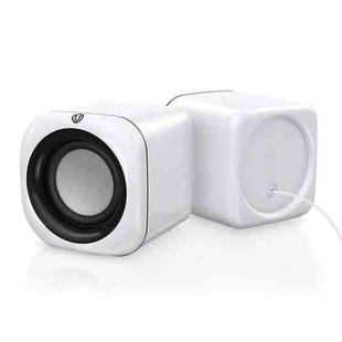 A1 Standard Version USB Wire-controlled Mini High Volume Wired Speaker, Cable Length: 1.1m(White)