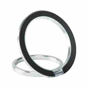 Electroplated Aluminum Alloy Magnetic Ring Holder for iPhone 12 / 13 Series (Silver)