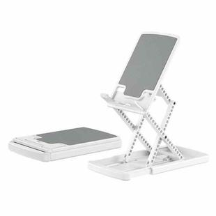 Foldable Mobile Phone Tablet Holder Stand (White)