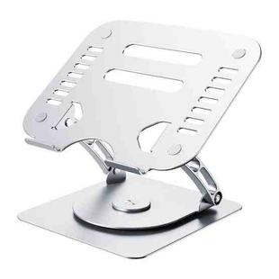 R- JUST HZ08-1 Rotating Two Holes Lifting Laptop Stand (Silver)