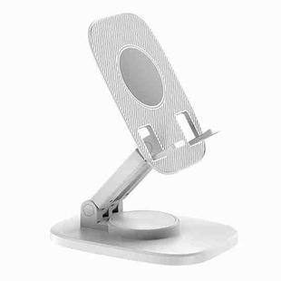 FD5 B028 Foldable Rotating Desktop Phone Tablet Holder (White)