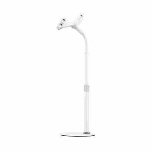 ZM17 Retractable Rotatable Outdoor Selfie Desktop Phone Stand for 4.6-7.8 inch Mobile Phones / Tablets (White)