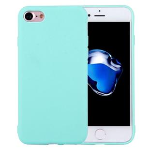 For  iPhone 8 & 7  Solid Color TPU Protective Case Without Round Hole(Green)