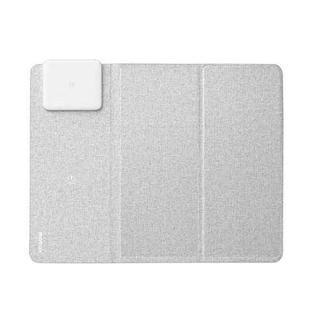 MOMAX QM3A Q.MOUSE PAD3 15W Wireless Dual Charger Folding Mouse Pad (Light Grey)