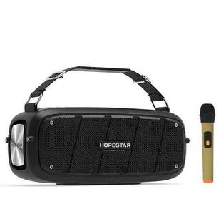 HOPESTAR A20 Pro TWS Portable Outdoor Waterproof Subwoofer Bluetooth Speaker with Microphone, Support Power Bank & Hands-free Call & U Disk & TF Card & 3.5mm AUX (Black)
