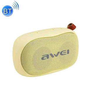 awei Y900 Mini Portable Wireless Bluetooth Speaker Noise Reduction Mic, Support TF Card / AUX(Yellow)