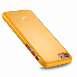 GOOSPERY JELLY CASE for  iPhone 8 & 7  TPU Glitter Powder Drop-proof Protective Back Cover Case (Yellow)
