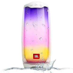 JBL Pulse4 Bluetooth 4.2 Portable Full Screen Colorful Waterproof Bass Desktop Wireless Bluetooth Speaker(White)