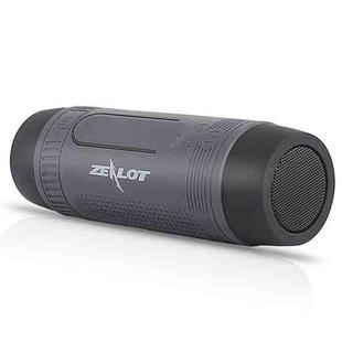 ZEALOT S1 Bluetooth 4.0 Wireless Wired Stereo Speaker Subwoofer Audio Receiver with 4000mAh Battery, Support 32GB Card, For iPhone, Galaxy, Sony, Lenovo, HTC, Huawei, Google, LG, Xiaomi, other Smartphones(Grey)