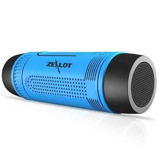 ZEALOT S1 Bluetooth 4.0 Wireless Wired Stereo Speaker Subwoofer Audio Receiver with 4000mAh Battery, Support 32GB Card, For iPhone, Galaxy, Sony, Lenovo, HTC, Huawei, Google, LG, Xiaomi, other Smartphones(Blue)