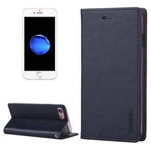 GOOSPERY BLUE MOON for  iPhone 8 & 7  Crazy Horse Texture Horizontal Flip Leather Case with Card Slots & Wallet & Holder(Dark Blue)