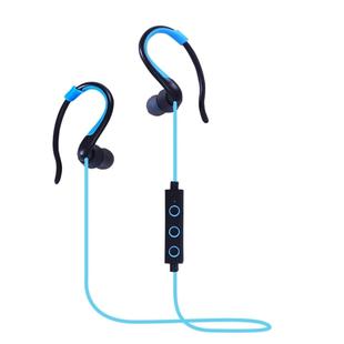 008 In-Ear Ear Hook Wire Control Sport Wireless Bluetooth Earphones with Mic, Support Handfree Call, For iPad, iPhone, Galaxy, Huawei, Xiaomi, LG, HTC and Other Smart Phones(Blue)
