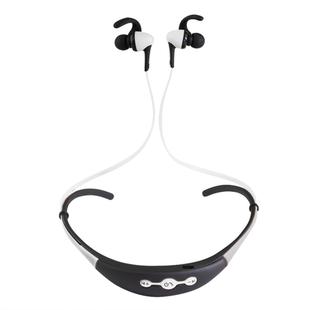 BT-54 In-Ear Wire Control Sport Neckband Wireless Bluetooth Earphones with Mic & Ear Hook, Support Handfree Call, For iPad, iPhone, Galaxy, Huawei, Xiaomi, LG, HTC and Other Smart Phones(White)