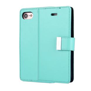 GOOSPERY RICH DIARY for  iPhone 8 & 7  PU + TPU Crazy Horse Texture Horizontal Flip Leather Case with Card Slots & Wallet(Mint Green)