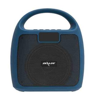 ZEALOT S42 Portable FM Radio Wireless Bluetooth Speaker with Built-in Mic, Support Hands-Free Call & TF Card & AUX (Lake Blue)